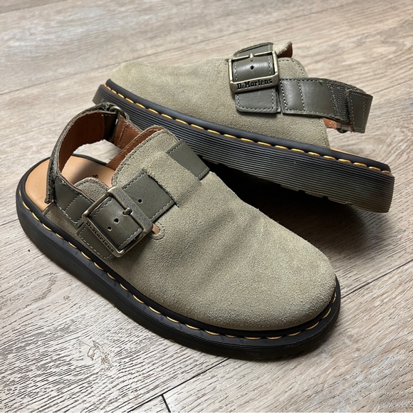 Dr Martens Jorge ii olive green Size 7 Slingback Mules - Picture 1 of 10